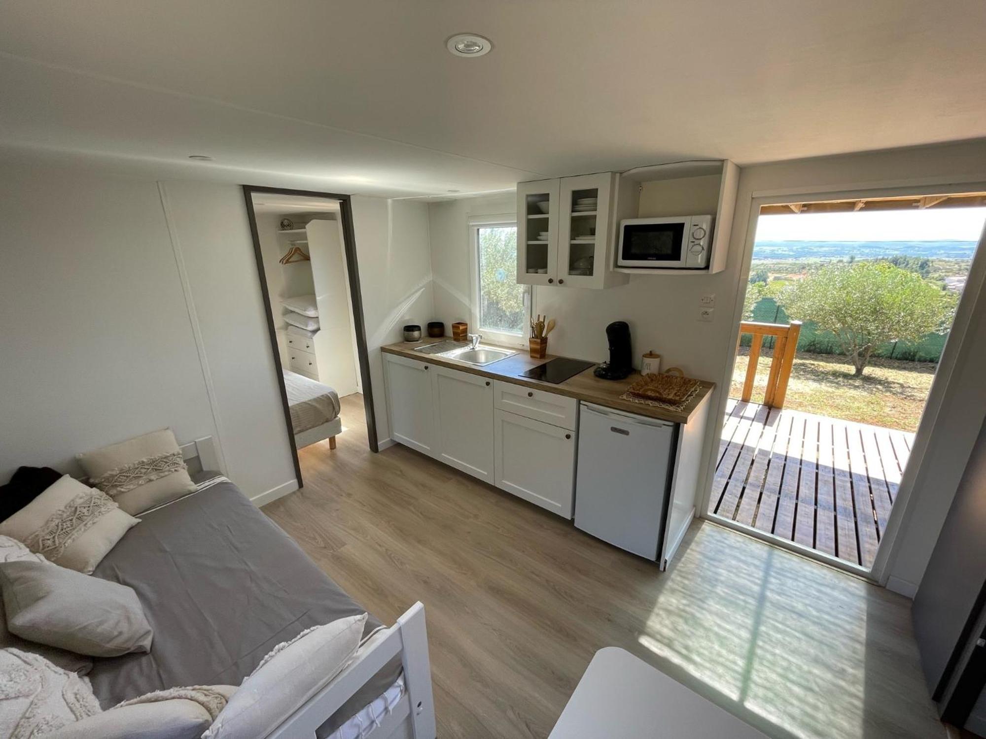Mobil-Home En Pleine Nature A 3 Mins Du Lac Du Salagou Avec Vue Panoramique Lacoste  ภายนอก รูปภาพ